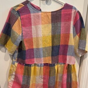 Colorful Plaid Dress